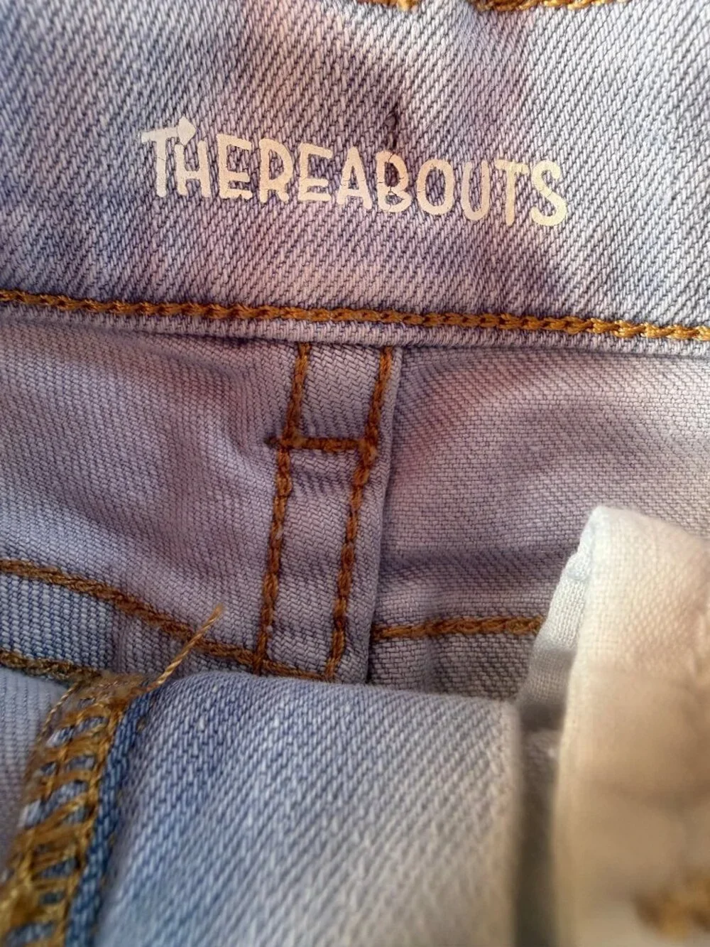 Kids Thereabouts Light Wash Denim Shorts Sz 6 Distressed Style